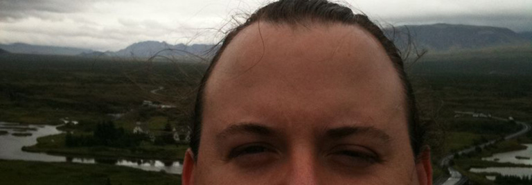 Eyes over a vista.